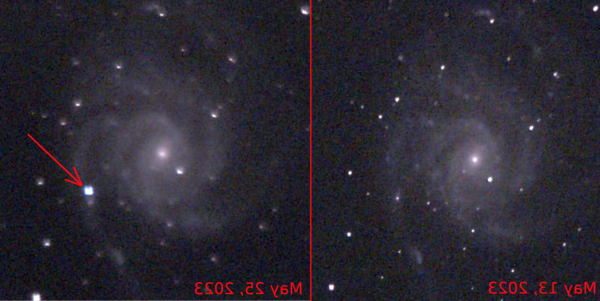 M101在超新星之前和之后.